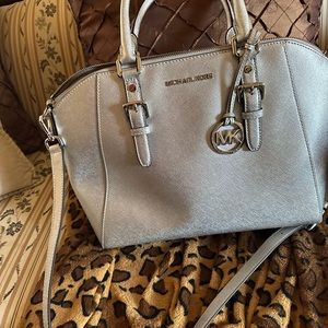 Metallic Silver MK bag in perfect condition